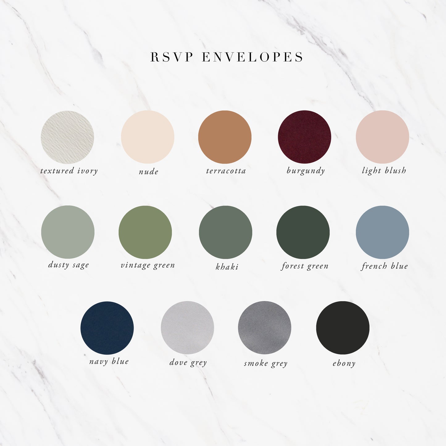 Lemon RSVP Card with Return Envelope