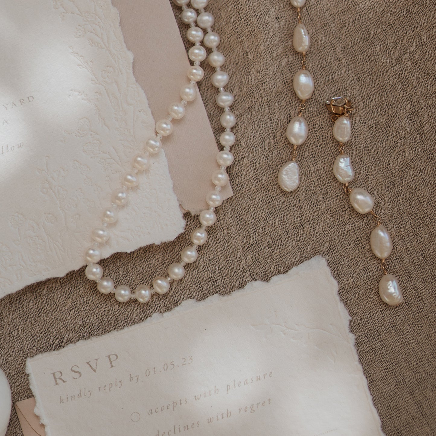 Secret Garden RSVP Card with Return Envelope