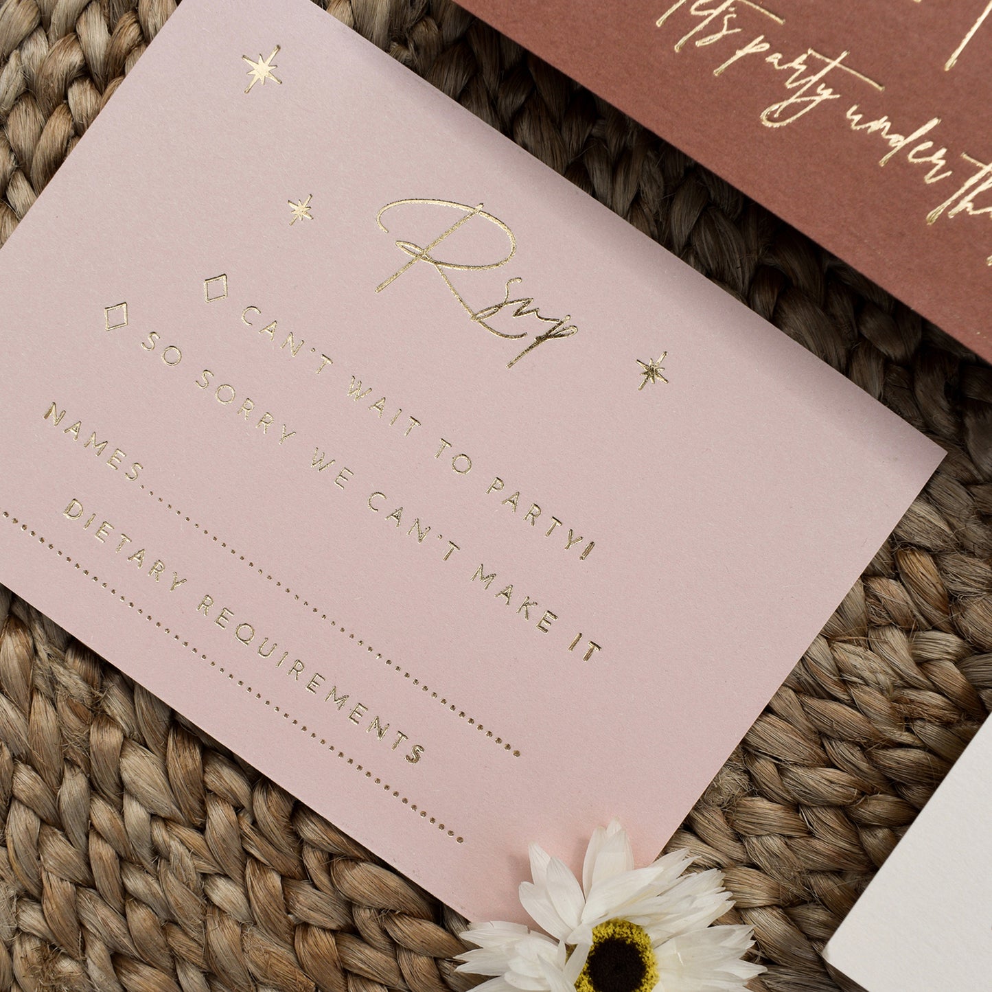 Arabian Nights RSVP Card with Return Envelope