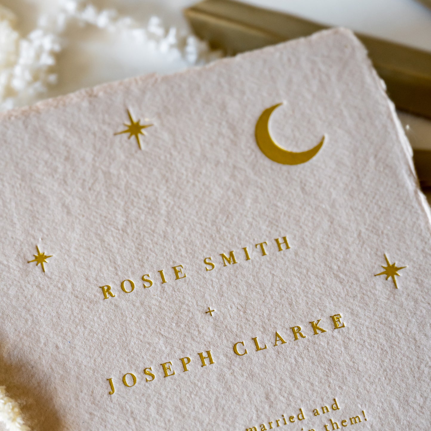 Moon & Stars Natural Invitation