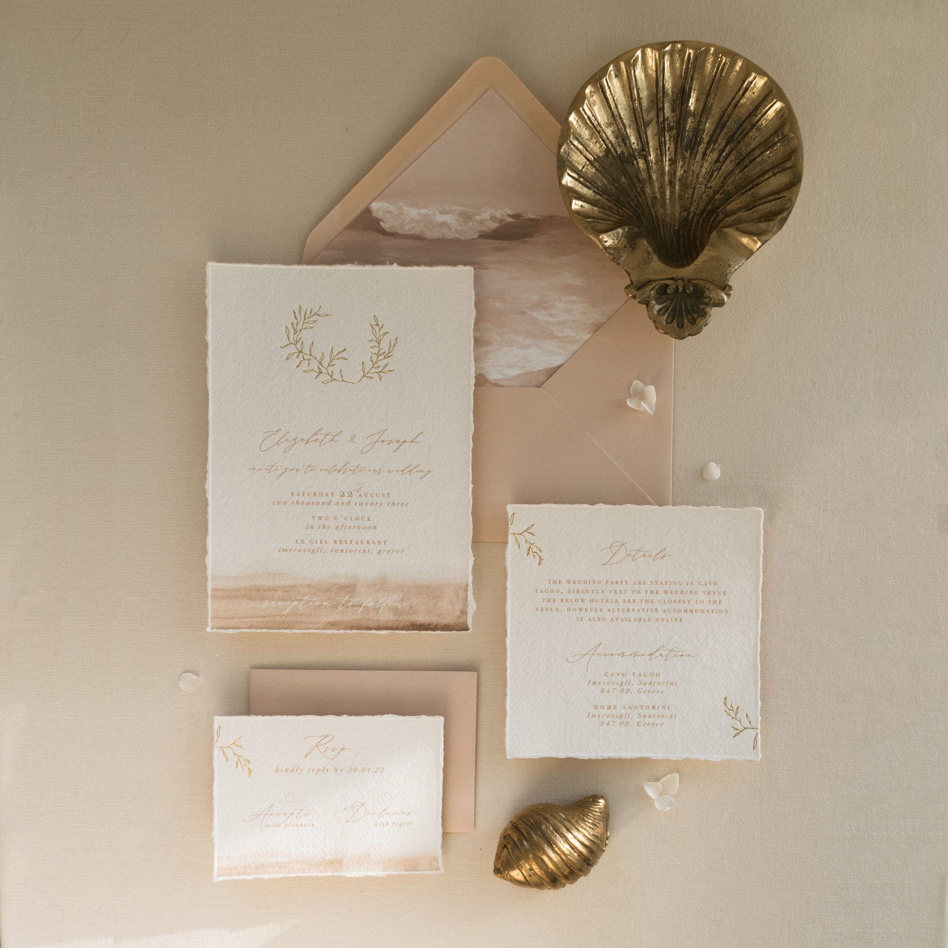 beach wedding invitations