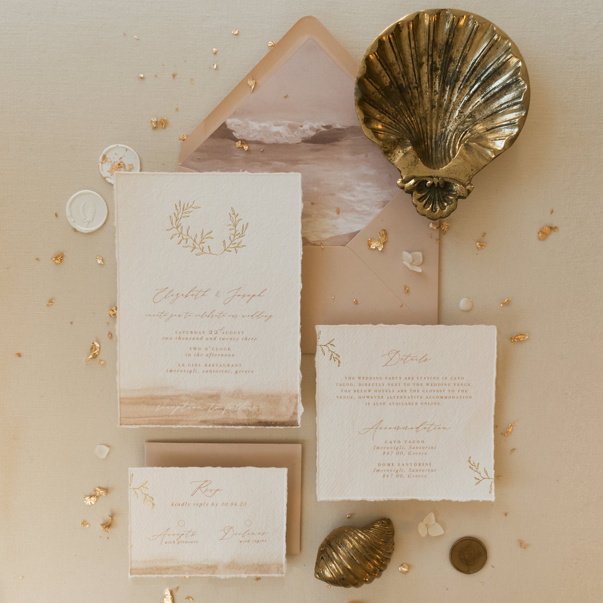 beach wedding invitations