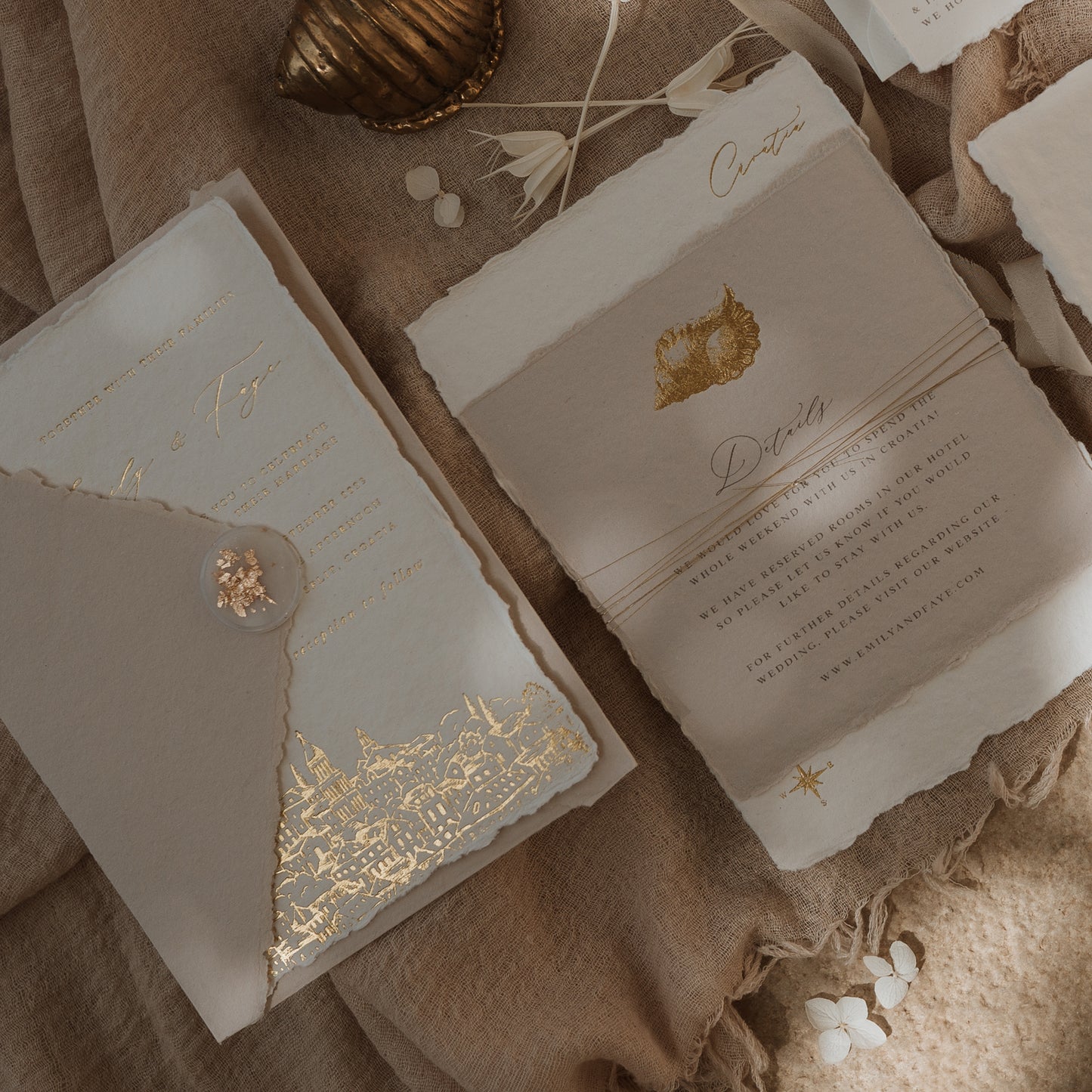 Destination Wedding Invitation Sample Suite