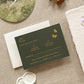 Evergreen RSVP Card with Return Envelope