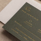 Evergreen RSVP Card with Return Envelope