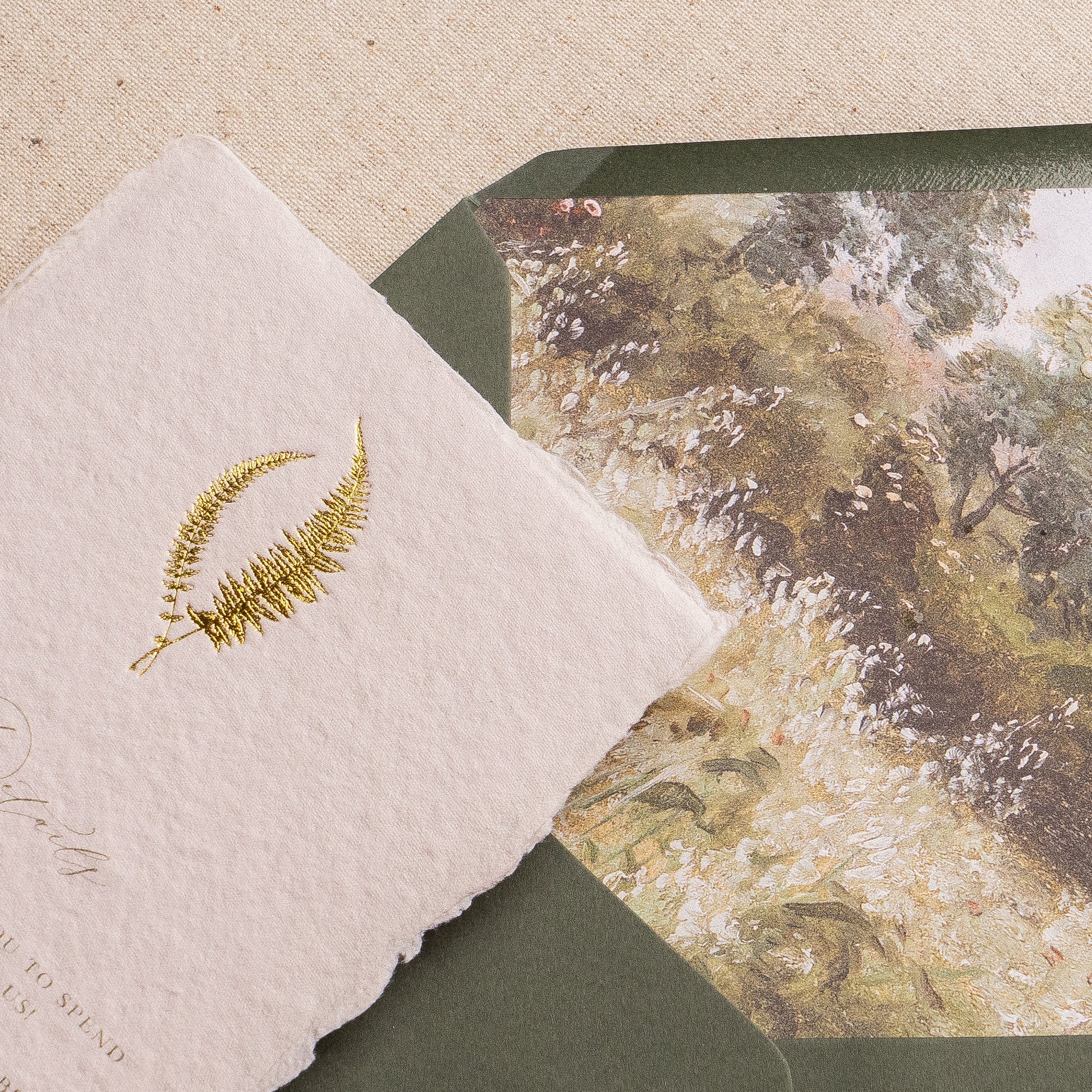 fine art wedding invitation