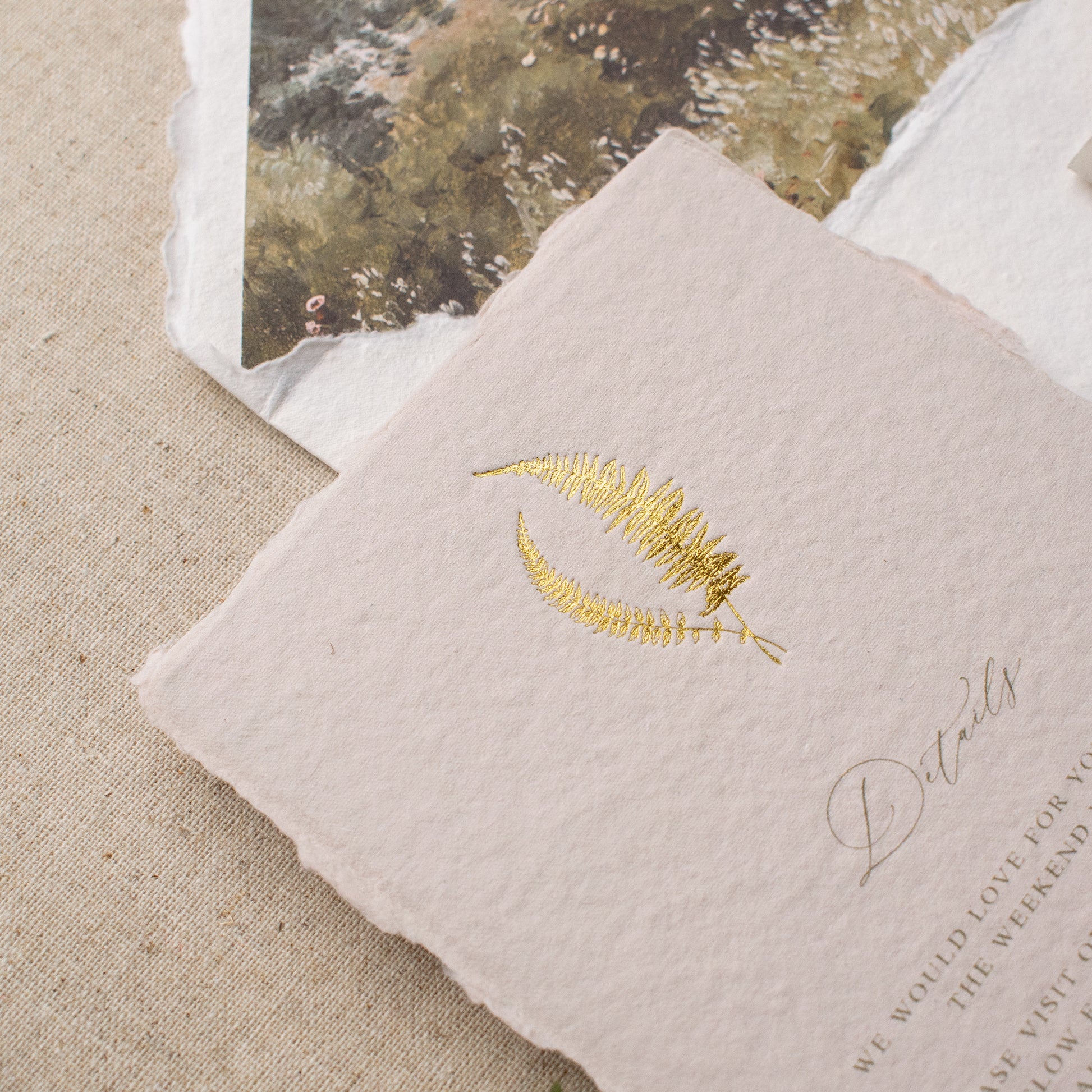 fine art wedding invitation