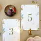 Floral wedding table number