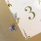 Floral wedding table number