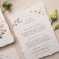 floral wedding invite