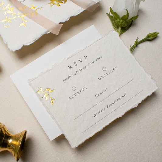 Botanica RSVP Card with Return Envelope