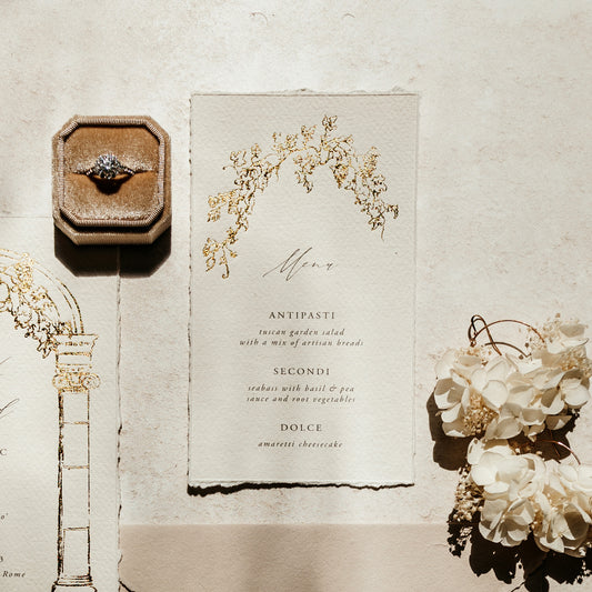 greek wedding menu