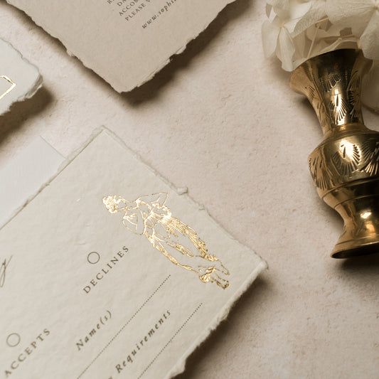 Athens RSVP Card with Return Envelope