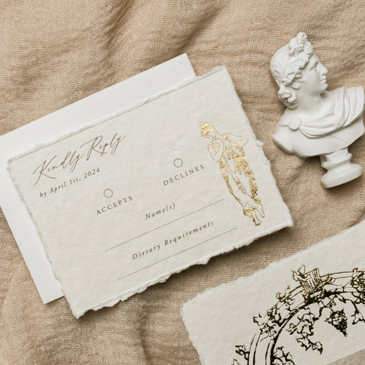 Athens RSVP Card with Return Envelope