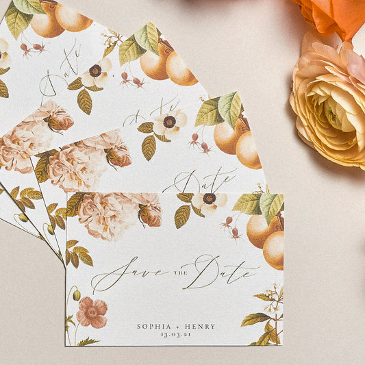 floral save the date