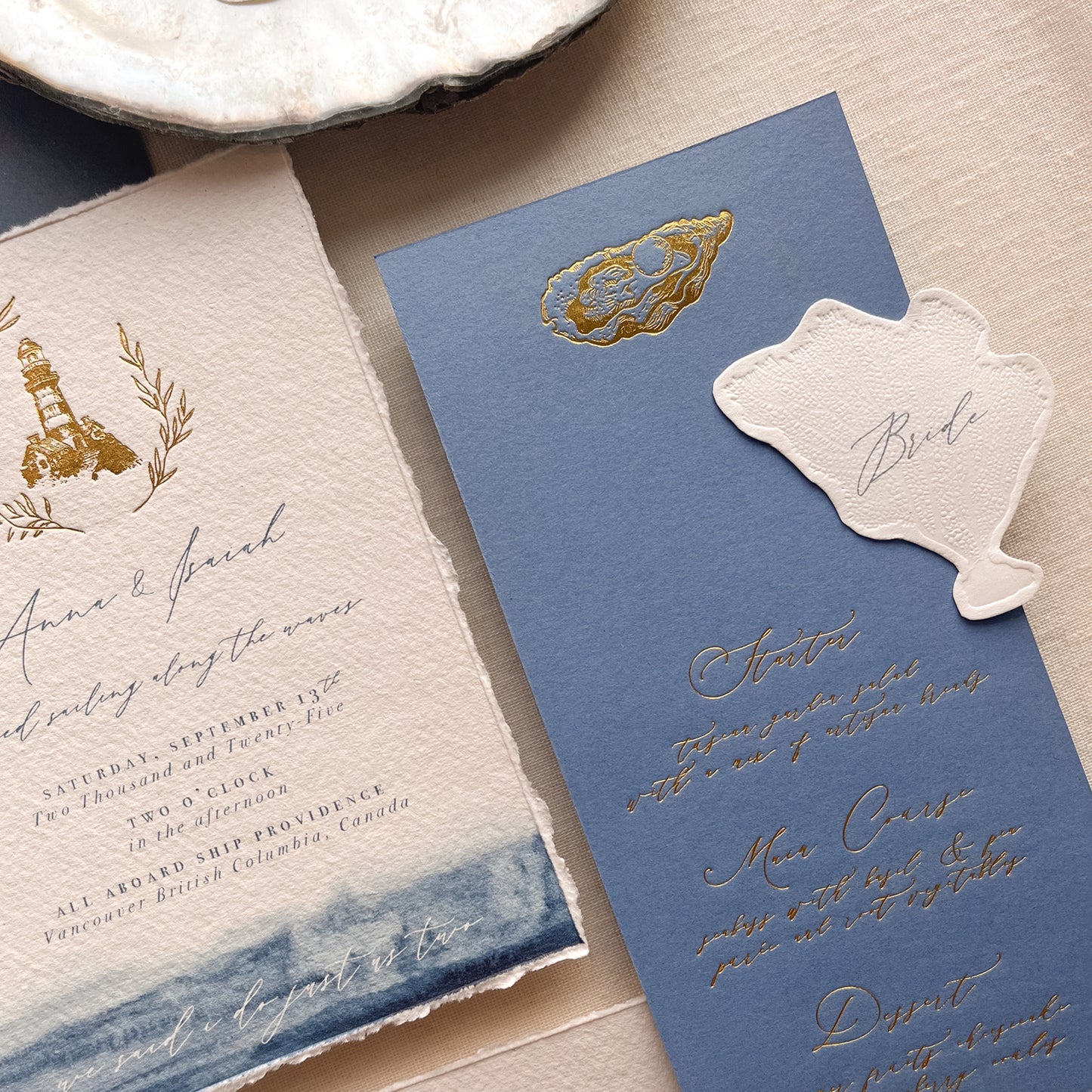 Coral Placecards