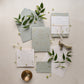 Flora Sage/Ivory RSVP Card with Return Envelope