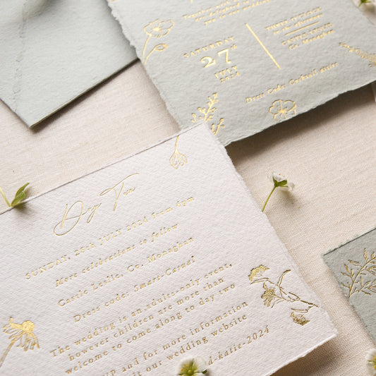 Flora Sage/Ivory Details Card
