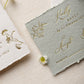 Flora Sage/Ivory RSVP Card with Return Envelope