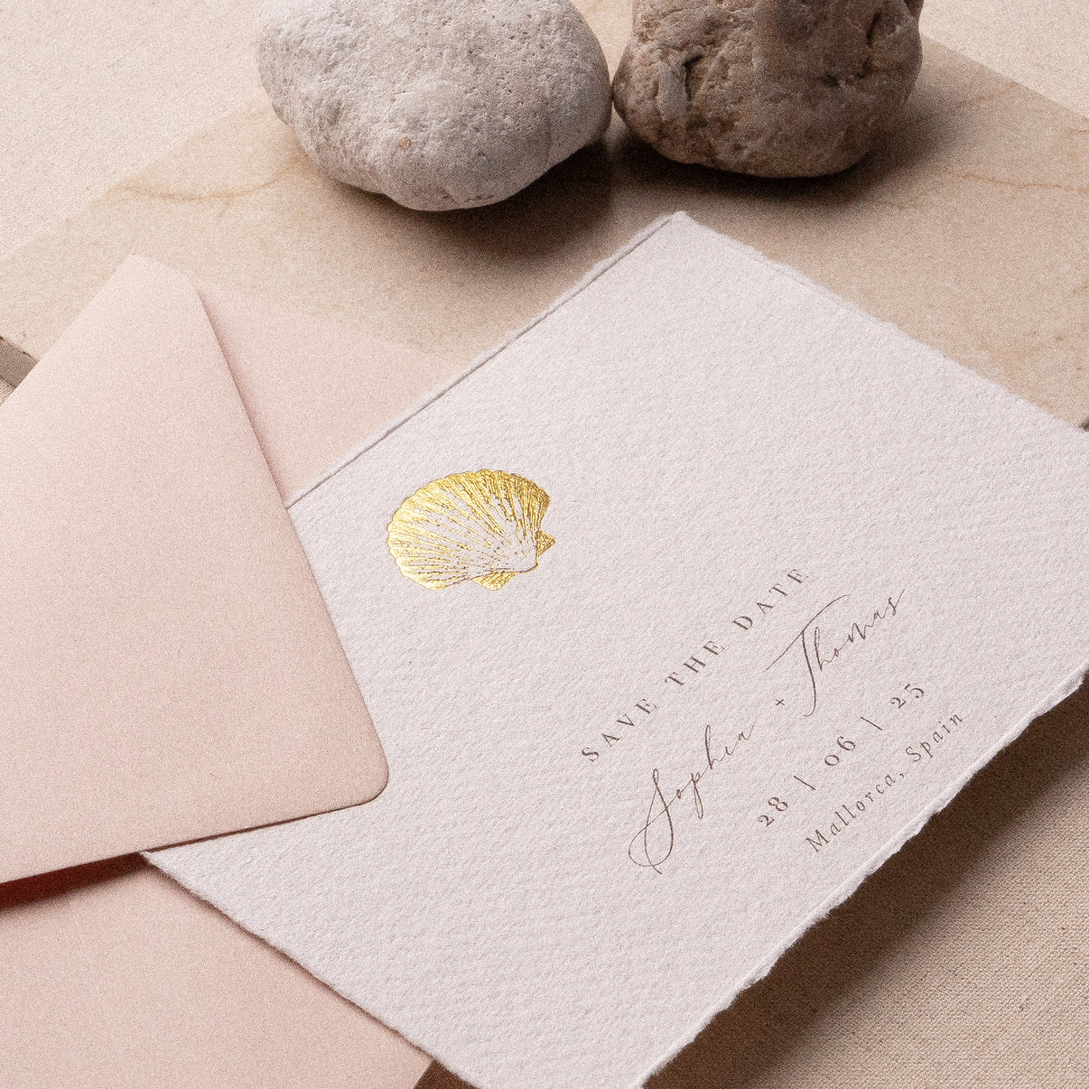 Shell Save the Dates – Paige & Co