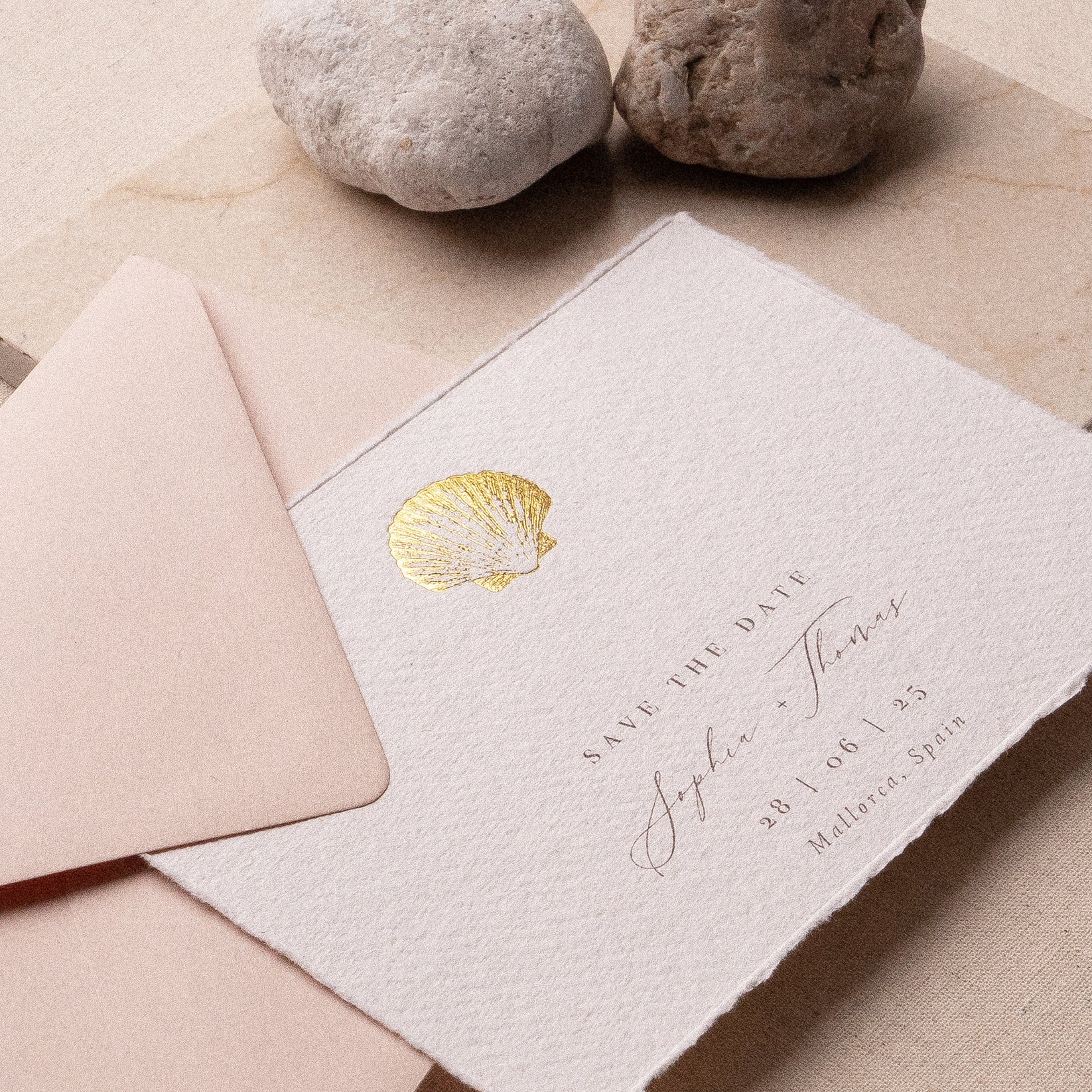 Shell Save the Dates – Paige & Co