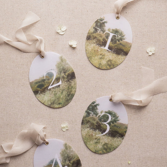 Evergreen Table Number