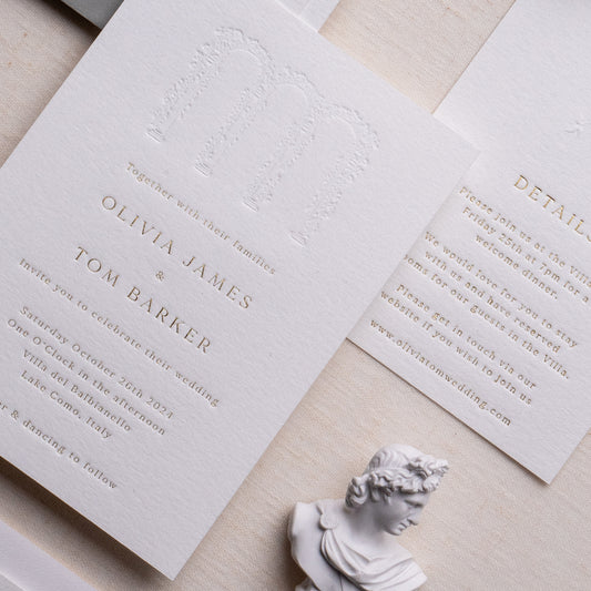 Wedding Venue Luxe Invitation
