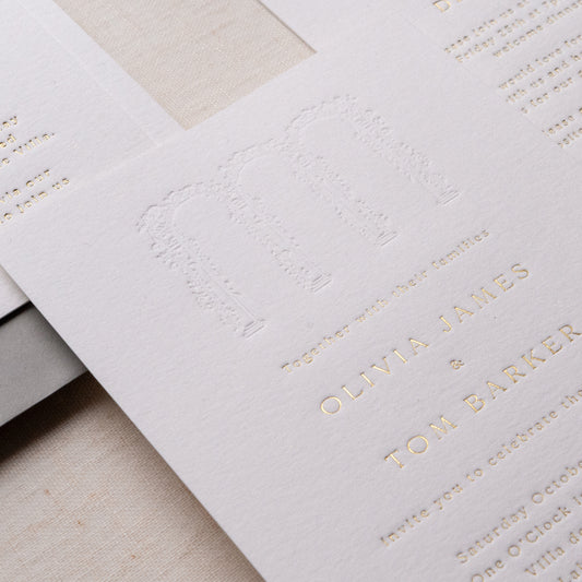 Wedding Venue Luxe Invitation Sample Suite