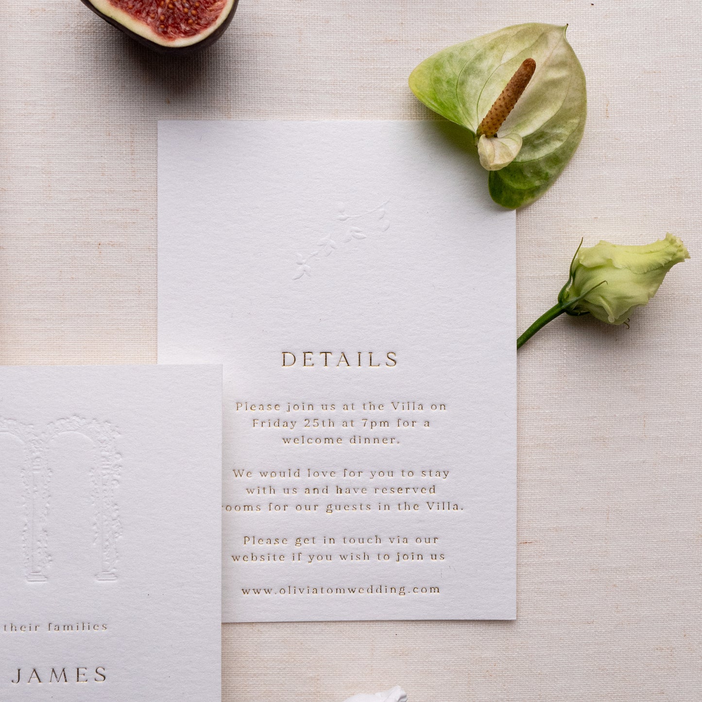 Wedding Venue Luxe Details Card