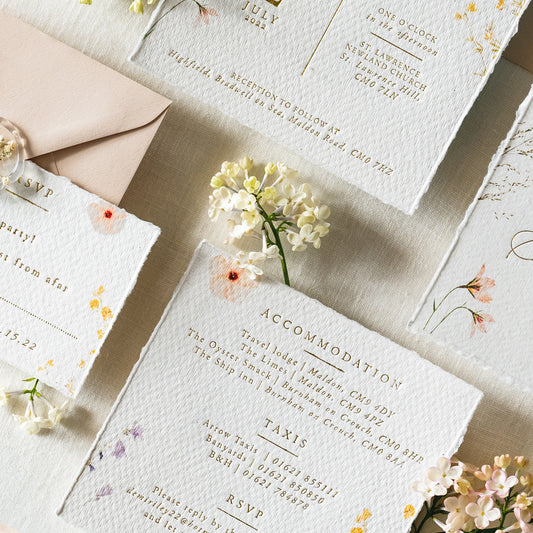 Boho Garden Gold Details Card