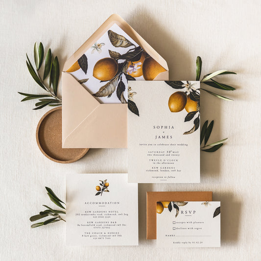 Lemon Invitation