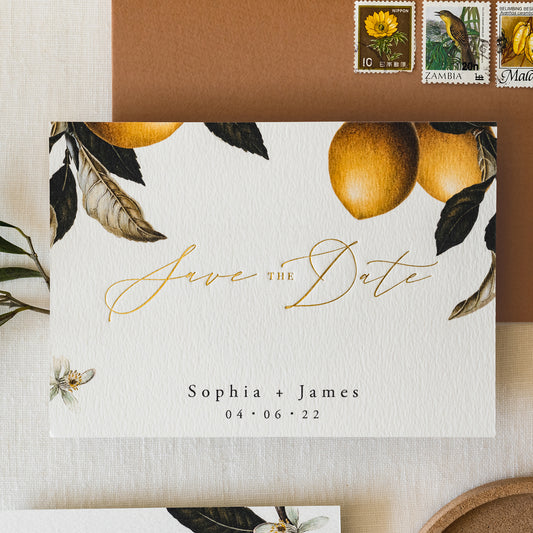 Lemon Save the Date