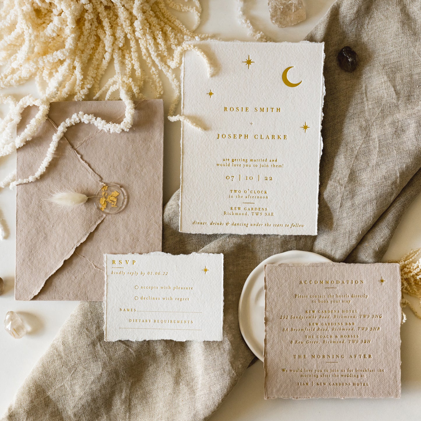 Moon & Stars Natural Details Card