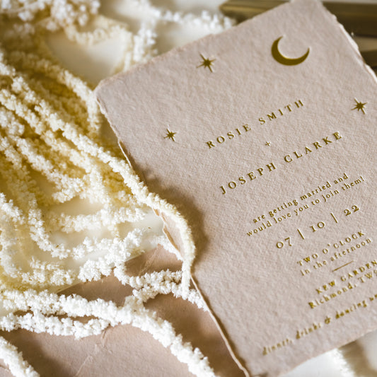 Moon & Stars Natural Invitation