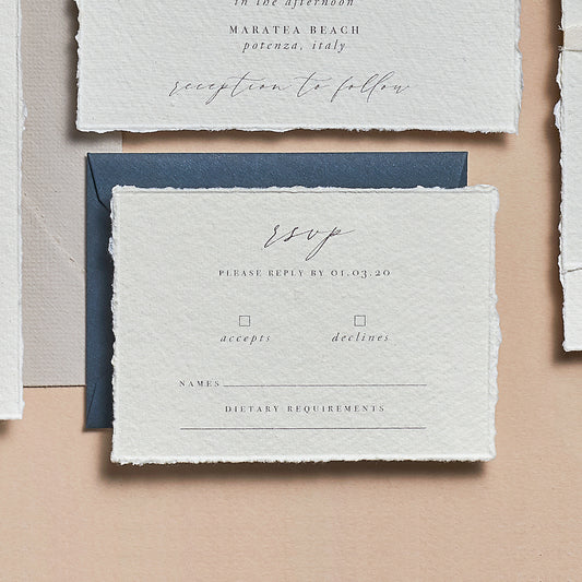 Palma RSVP Card with Return Envelope