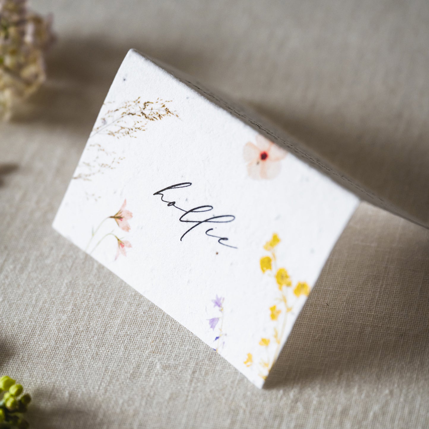 Boho Garden Seed Place Cards