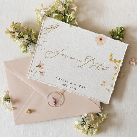 Boho Garden Save the Date