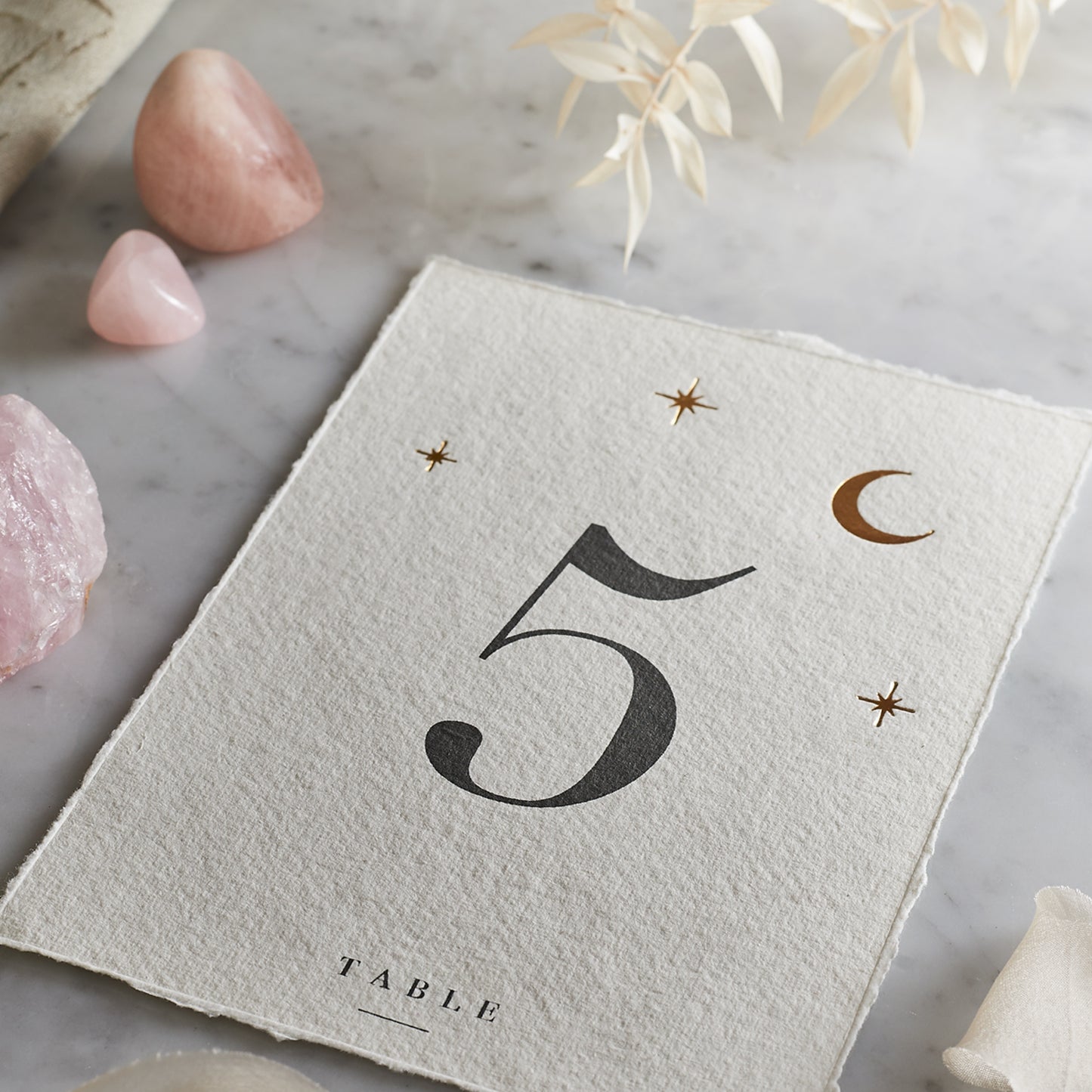 Large Star Table Numbers Moon & Stars Table Number – Paige & Co