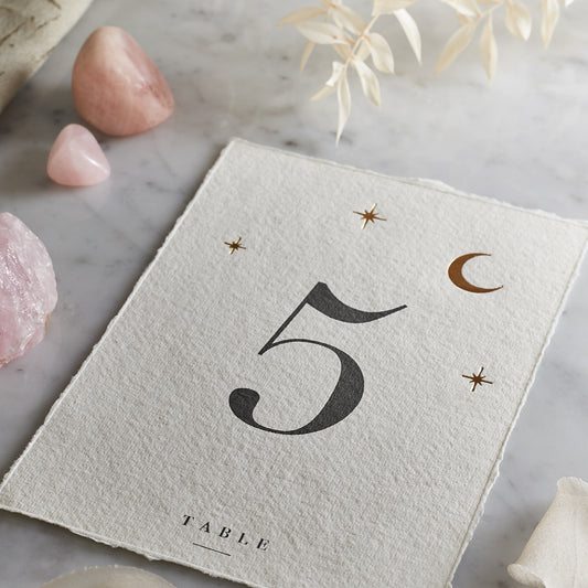 Moon & Stars Table Number